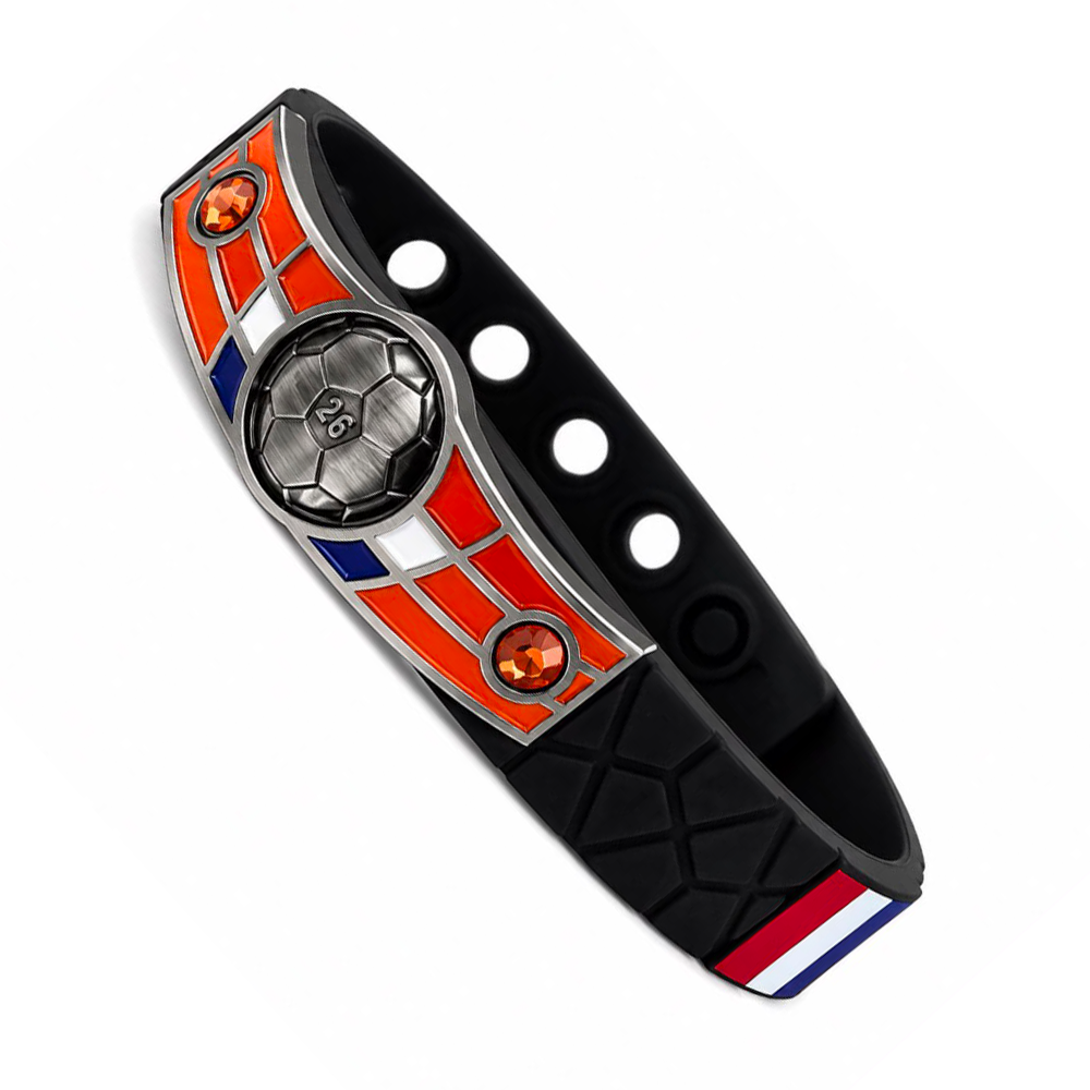 Netherlands Soccer Bracelet - Adjustable Soccer Fan Wristband