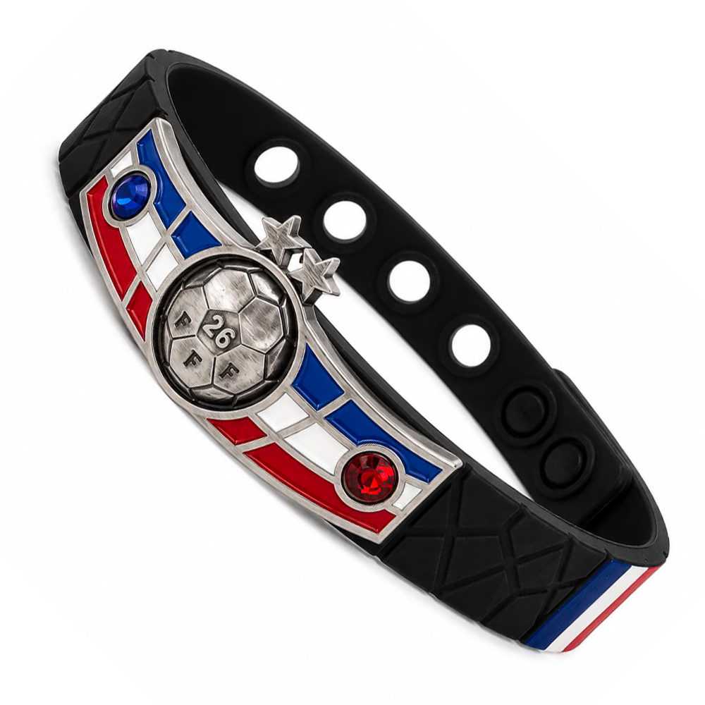 France Soccer Bracelet - Adjustable Soccer Fan Wristband