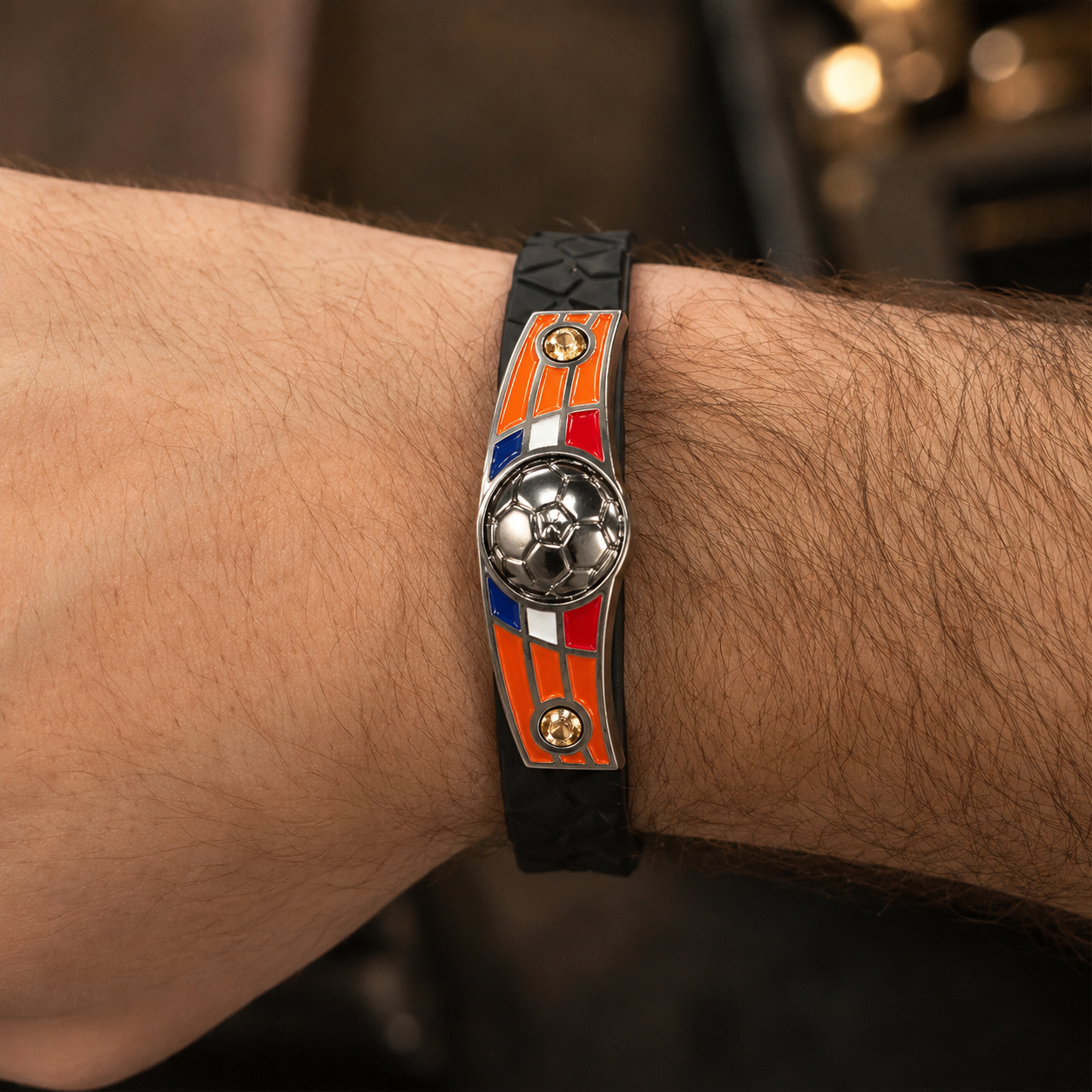 Netherlands Soccer Bracelet - Adjustable Soccer Fan Wristband
