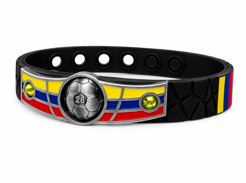 Colombia Soccer Bracelet - Adjustable Soccer Fan Wristband