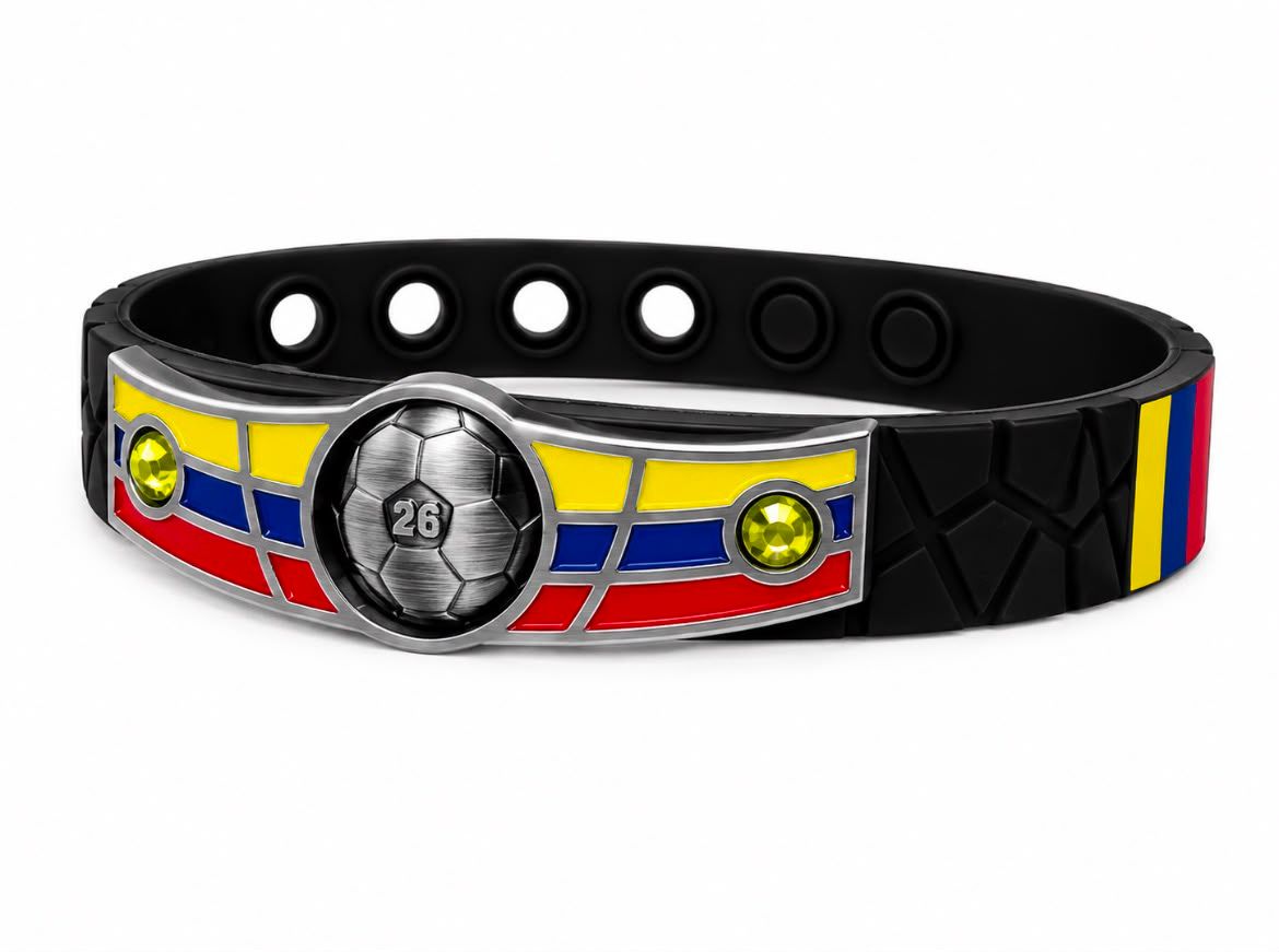 Colombia Soccer Bracelet - Adjustable Soccer Fan Wristband