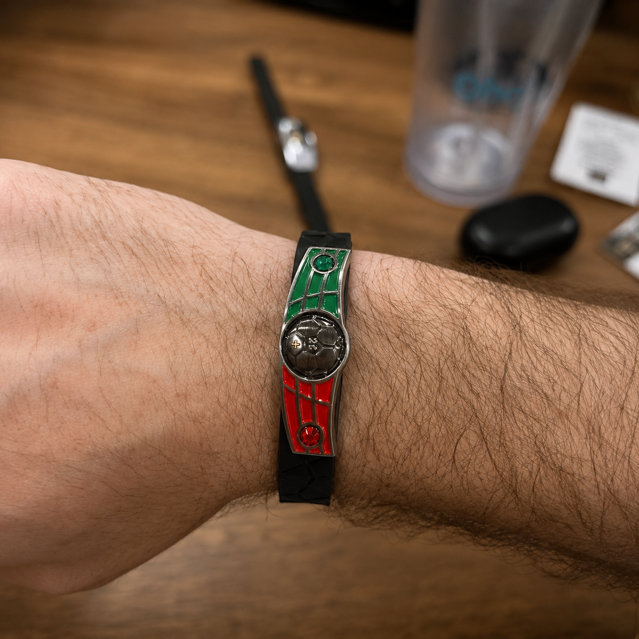 Portugal Soccer Bracelet - Adjustable Soccer Fan Wristband
