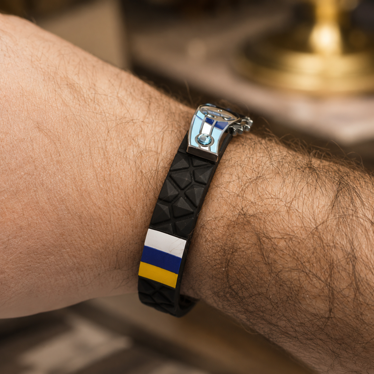 Argentina Soccer Bracelet - Adjustable Soccer Fan Wristband