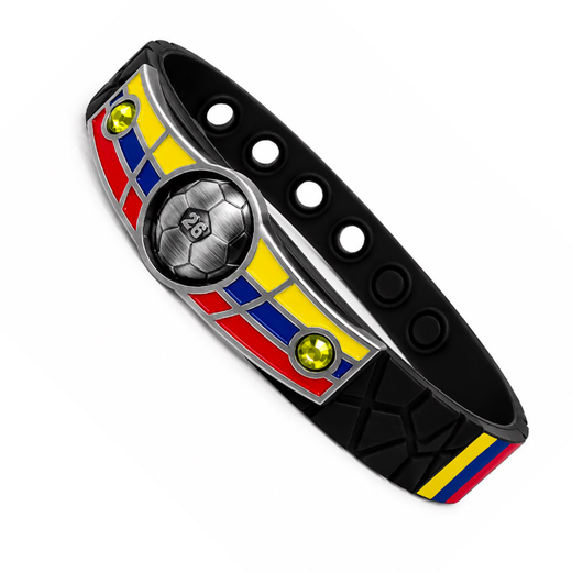 Colombia Soccer Bracelet - Adjustable Soccer Fan Wristband
