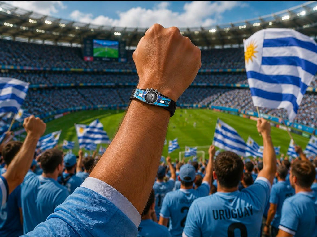 Uruguay Soccer Bracelet - Adjustable Soccer Fan Wristband