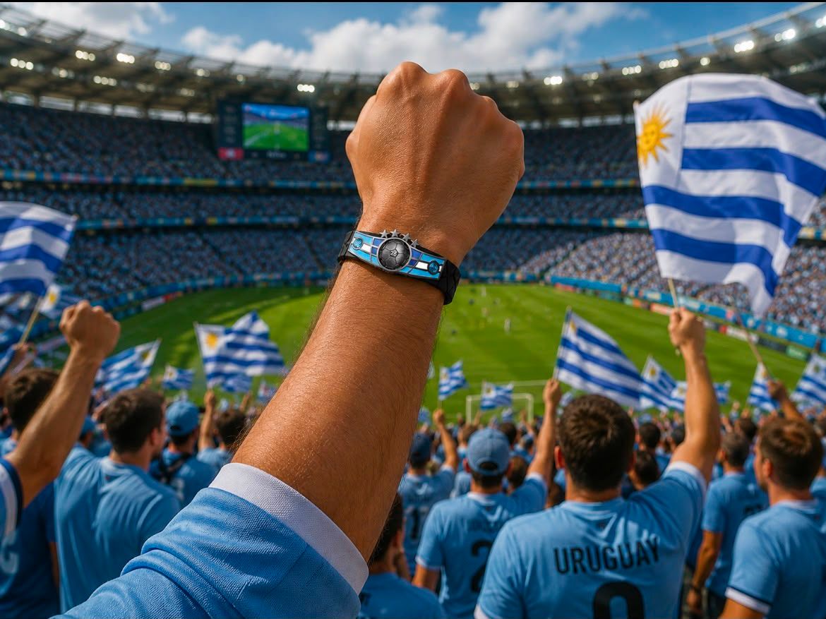 Uruguay Soccer Bracelet - Adjustable Soccer Fan Wristband