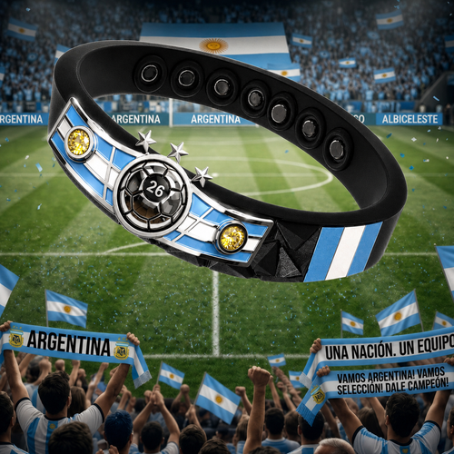 Argentina Soccer Bracelet - Adjustable Fan Wristband