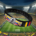 Colombia Soccer Bracelet - Adjustable Fan Wristband