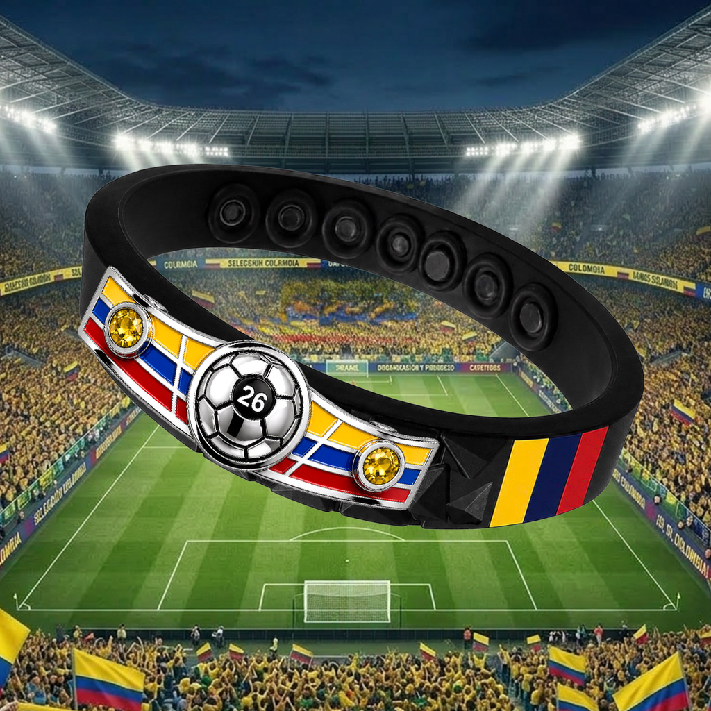 Wholesale 3-Pack - Colombia Soccer Bracelet