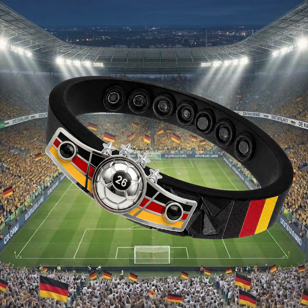 Germany Soccer Bracelet - Adjustable Fan Wristband