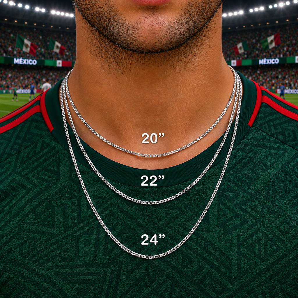 Mexico Soccer Necklace - 18K Gold Plated Soccer Ball Pendant, Soccer Fan Gift