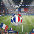 France stainless steel soccer necklace