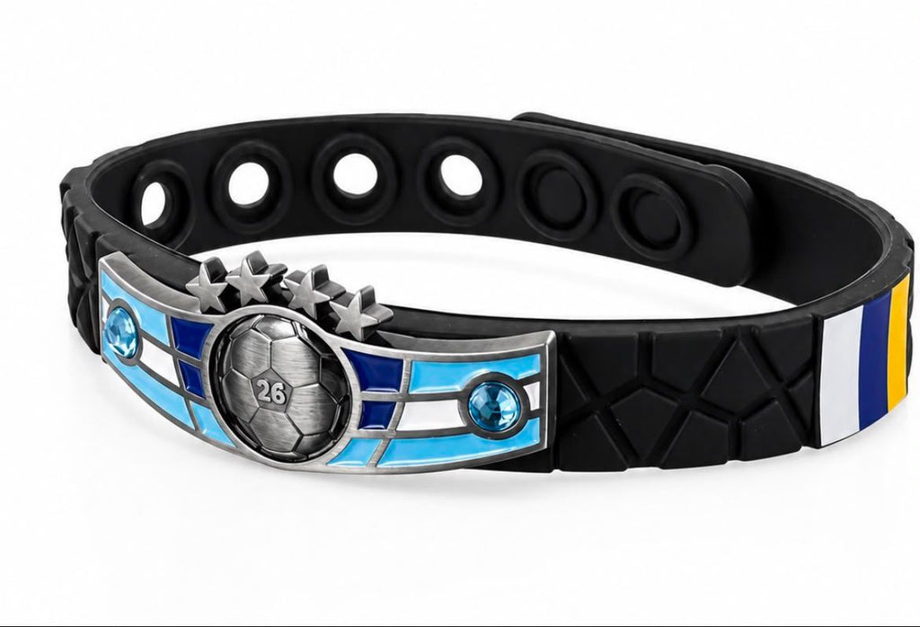 Uruguay Soccer Bracelet - Adjustable Soccer Fan Wristband