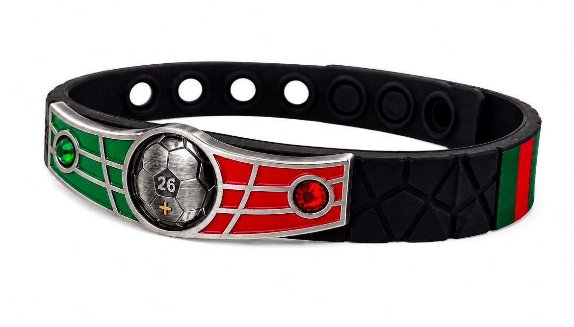 Portugal Soccer Bracelet - Adjustable Soccer Fan Wristband