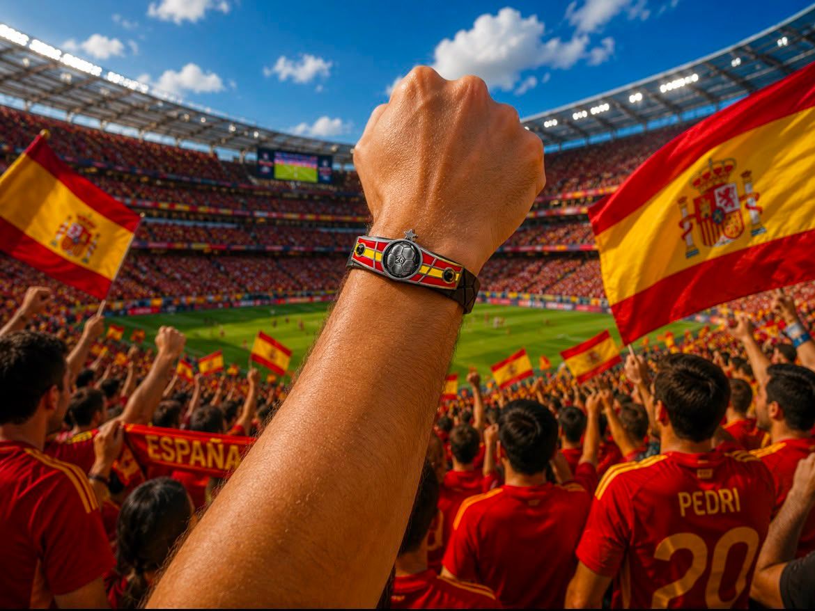 Spain Soccer Bracelet - Adjustable Soccer Fan Wristband