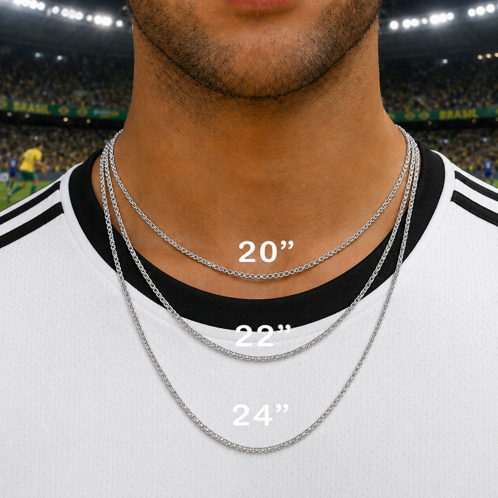 Germany Soccer Necklace - Stainless Steel Soccer Ball Pendant, Soccer Fan Gift