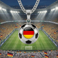 Germany stainless steel soccer necklace