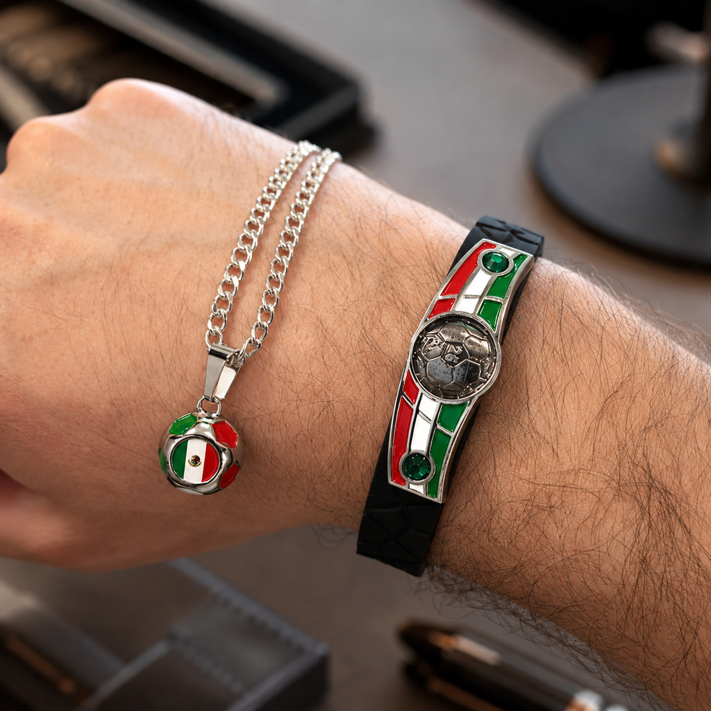 Mexico Soccer Bracelet - Adjustable Soccer Fan Wristband