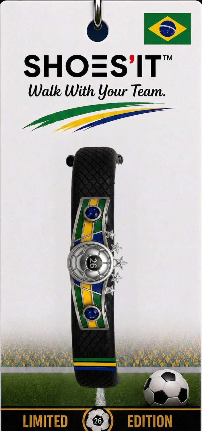 Brazil wholesale soccer bracelet display card