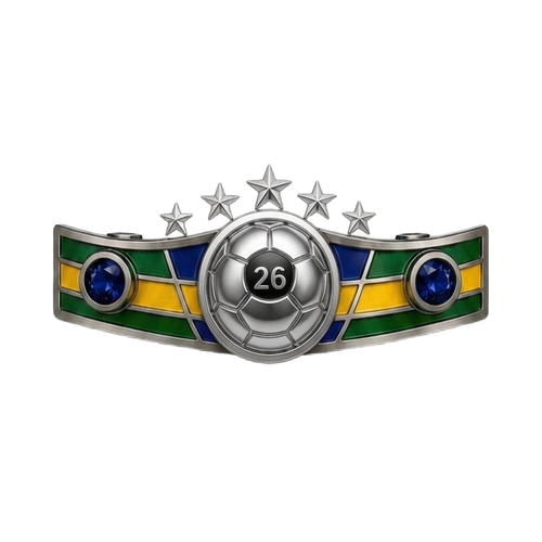 Brazil soccer bracelet horizontal product view
