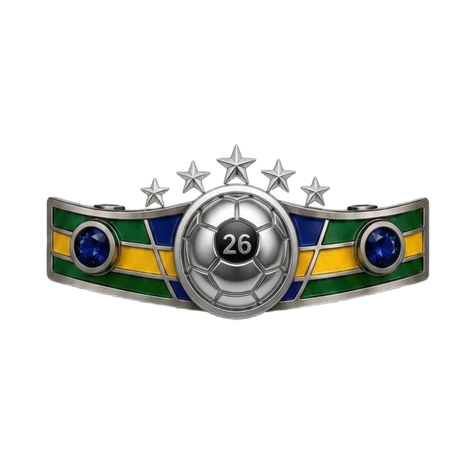 Wholesale Brazil soccer bracelet horizontal product view