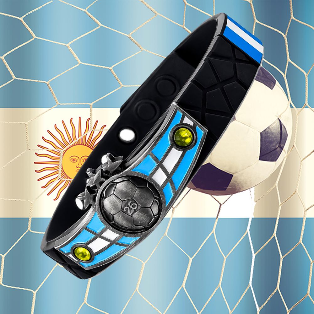 Argentina Soccer Bracelet - Adjustable Soccer Fan Wristband