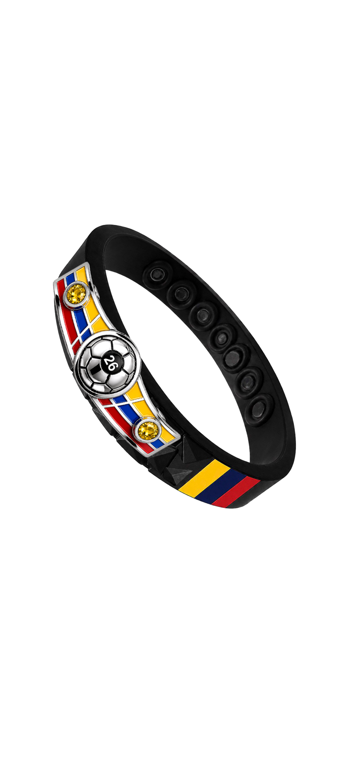 Colombia wholesale clean soccer bracelet tall hover image