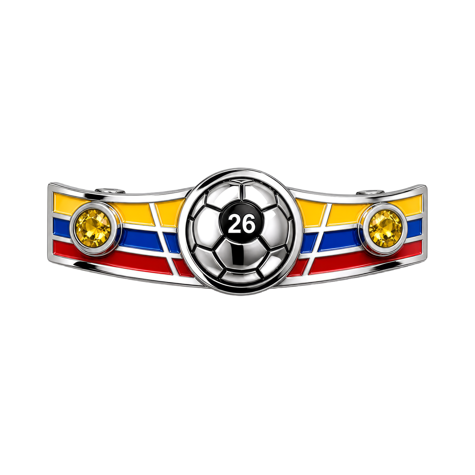 Colombia soccer bracelet horizontal product view