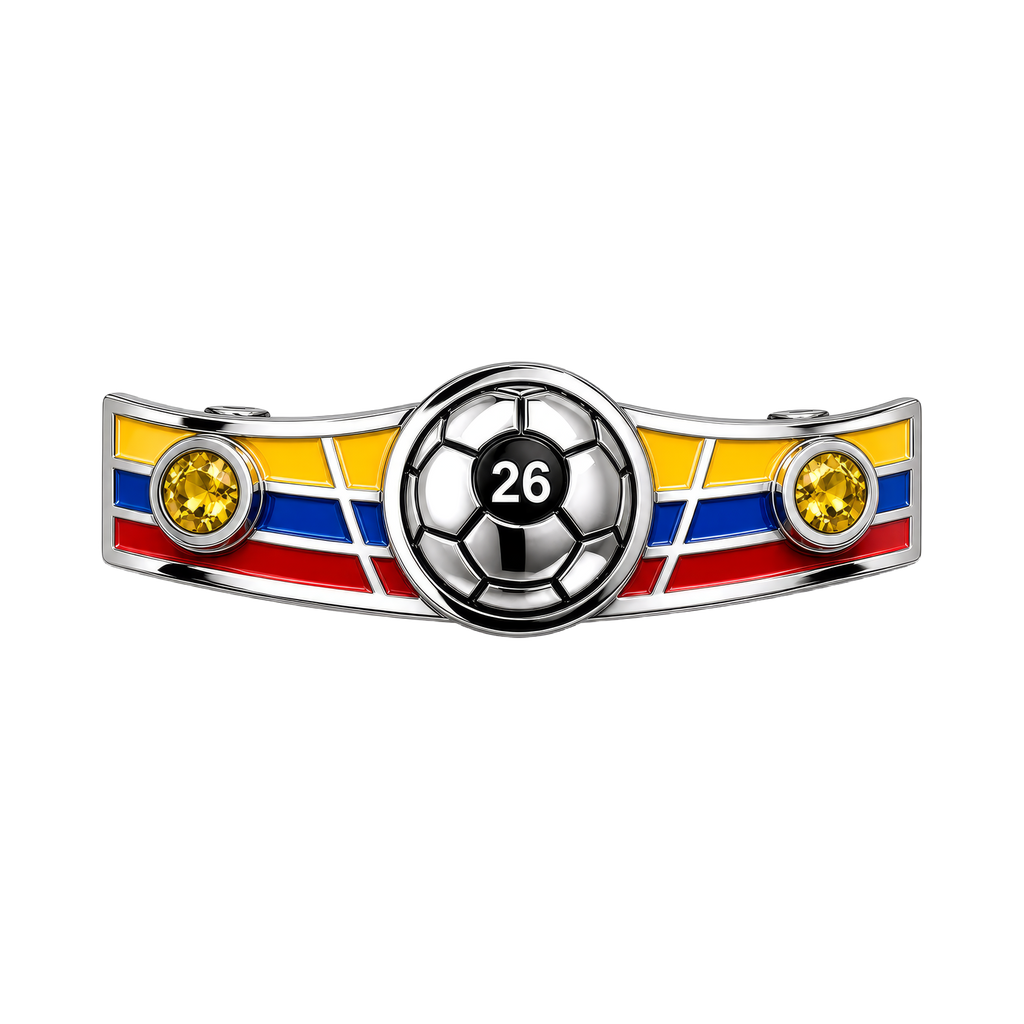 Wholesale Colombia soccer bracelet horizontal product view