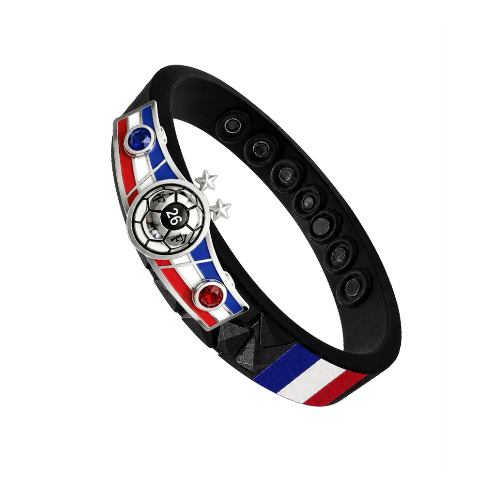 France clean soccer bracelet view