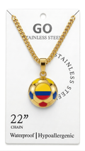 Colombia wholesale soccer necklace display card