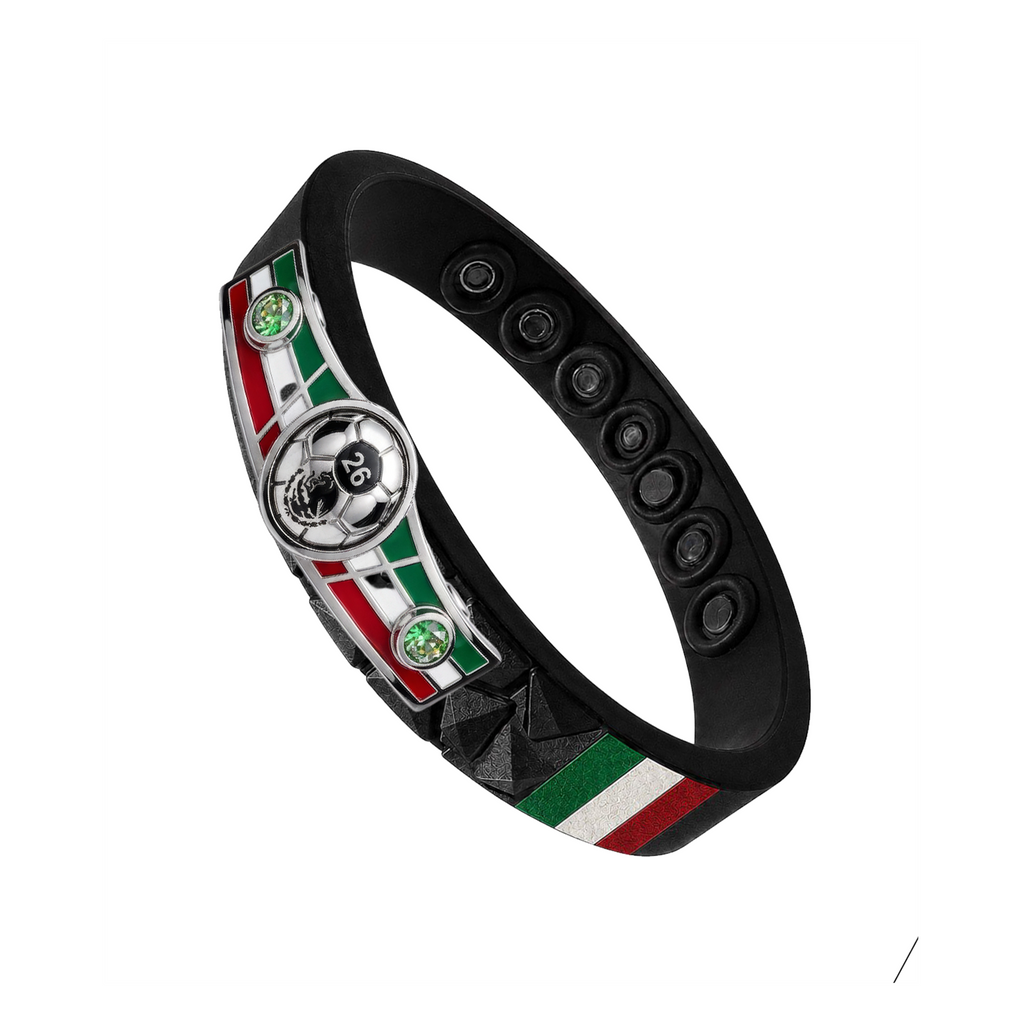 Mexico clean soccer bracelet view