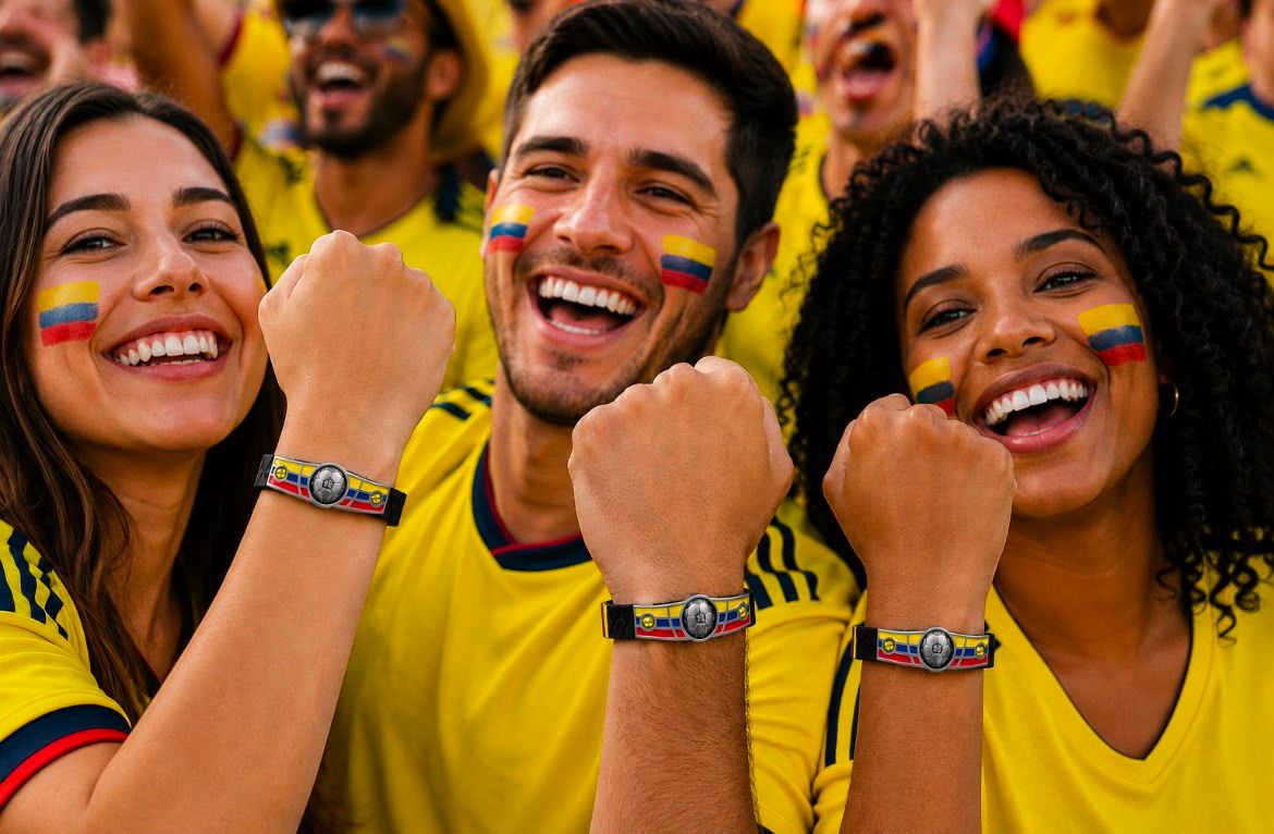 Colombia Soccer Bracelet - Adjustable Soccer Fan Wristband