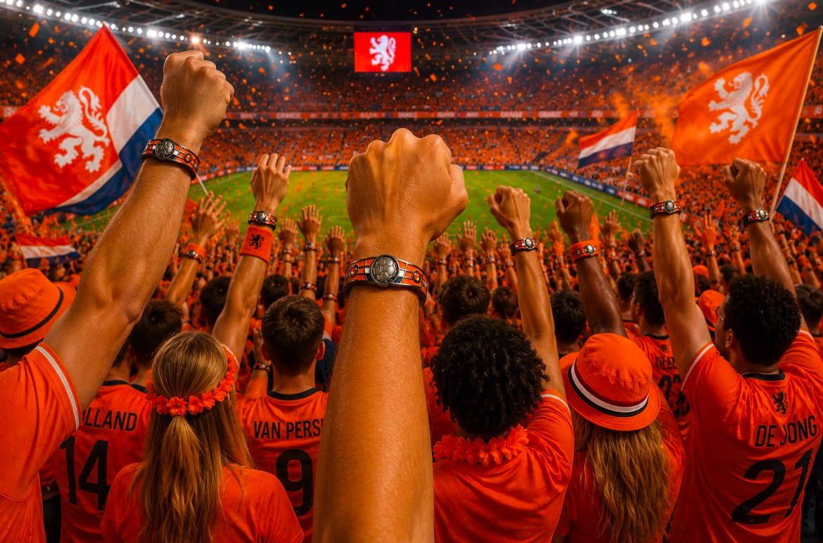 Netherlands Soccer Bracelet - Adjustable Soccer Fan Wristband