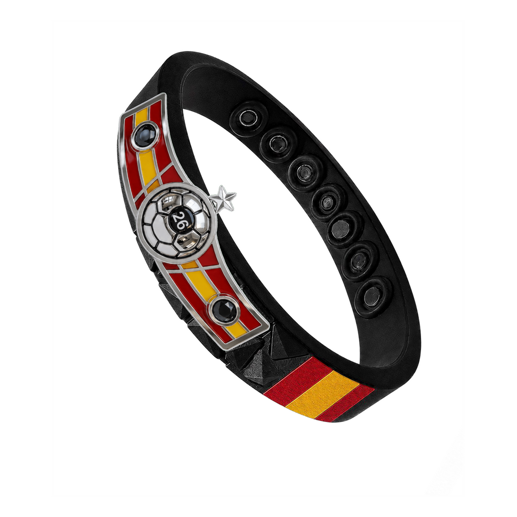 Spain clean soccer bracelet view