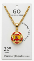 Spain wholesale soccer necklace display card