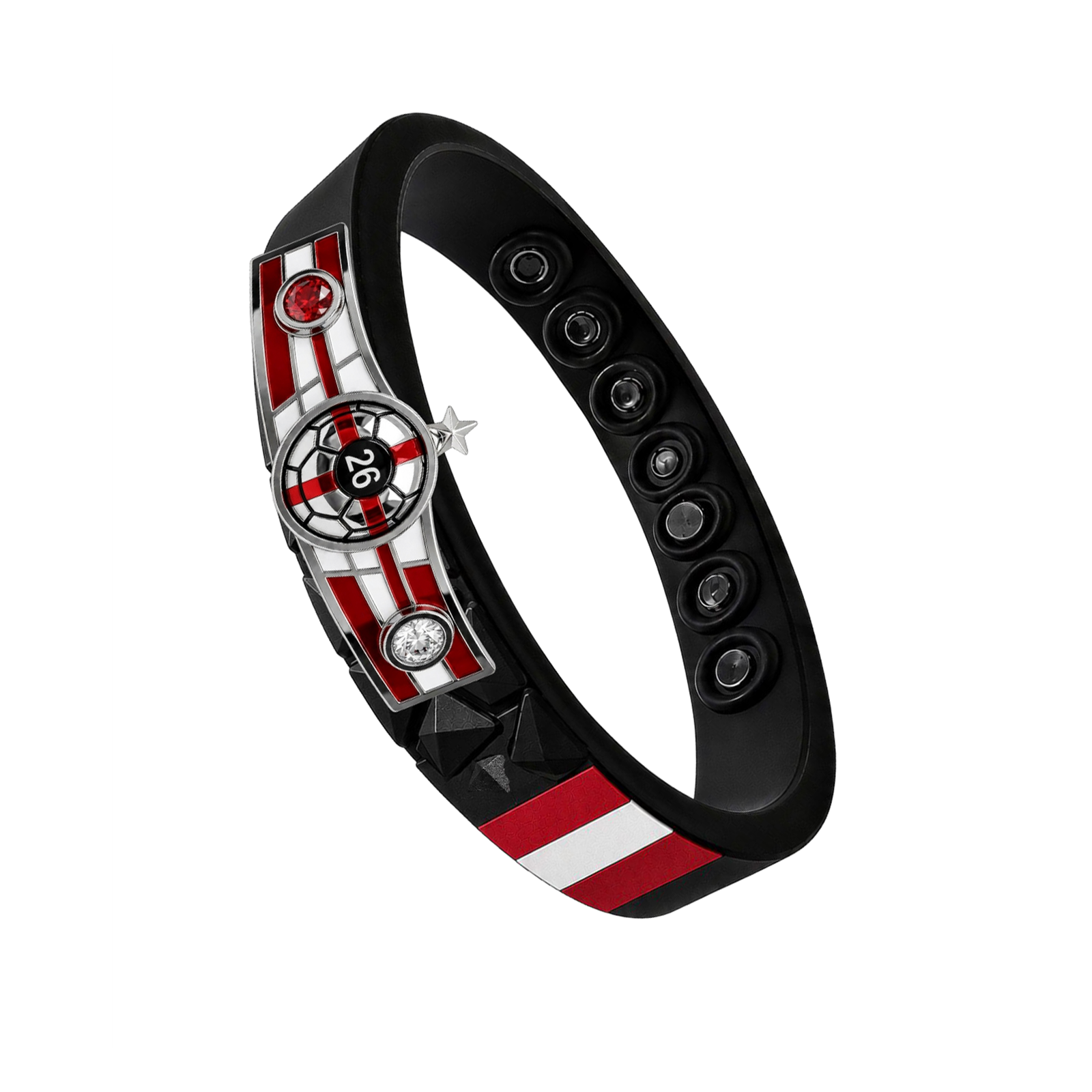 United Kingdom clean soccer bracelet view