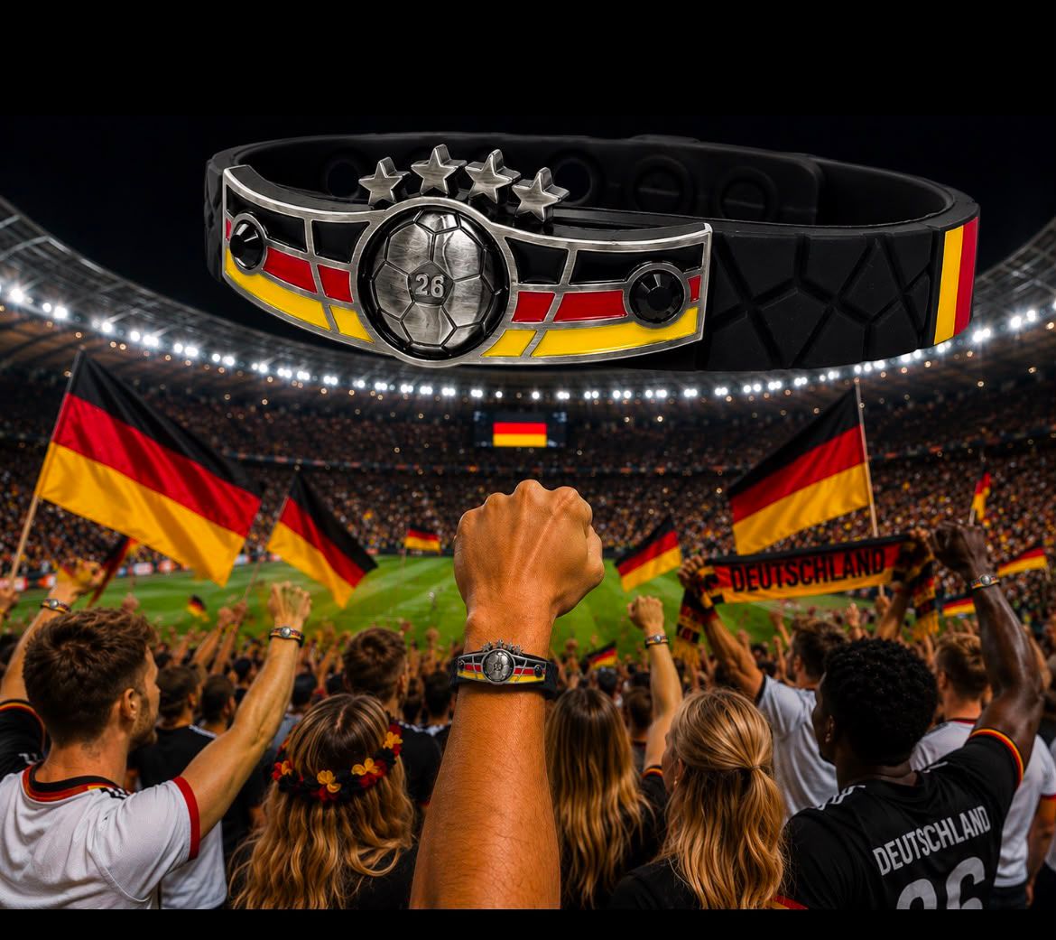 Germany Soccer Bracelet - Adjustable Soccer Fan Wristband