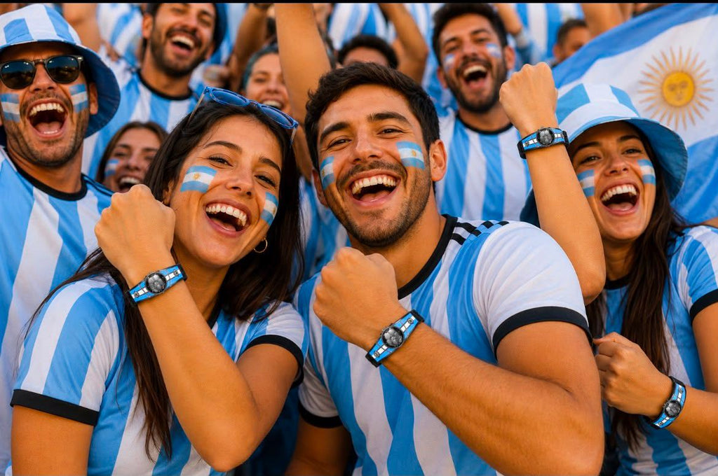 Argentina Soccer Bracelet - Adjustable Soccer Fan Wristband